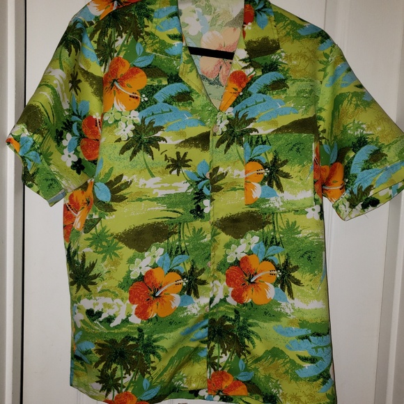 Triumph Other - Triumph Green Men's Floral Shirt